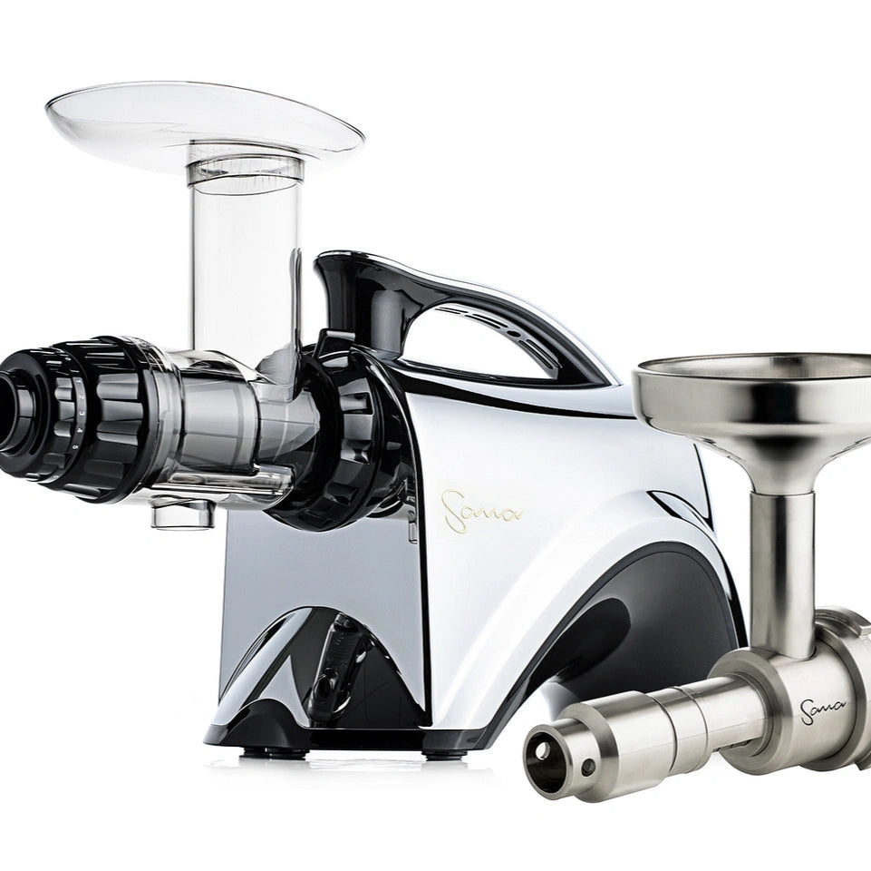 Wyciskarka Sana 606 + przystawka do Selera – Promocja 4 x Butelka prózniowa