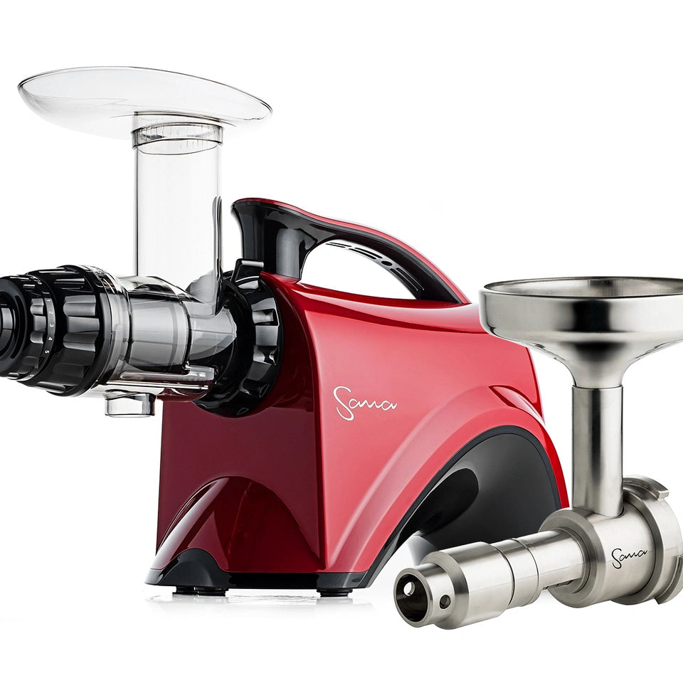Wyciskarka Sana 606 + przystawka do Selera – Promocja 4 x Butelka prózniowa